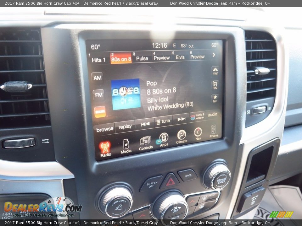 2017 Ram 3500 Big Horn Crew Cab 4x4 Delmonico Red Pearl / Black/Diesel Gray Photo #11