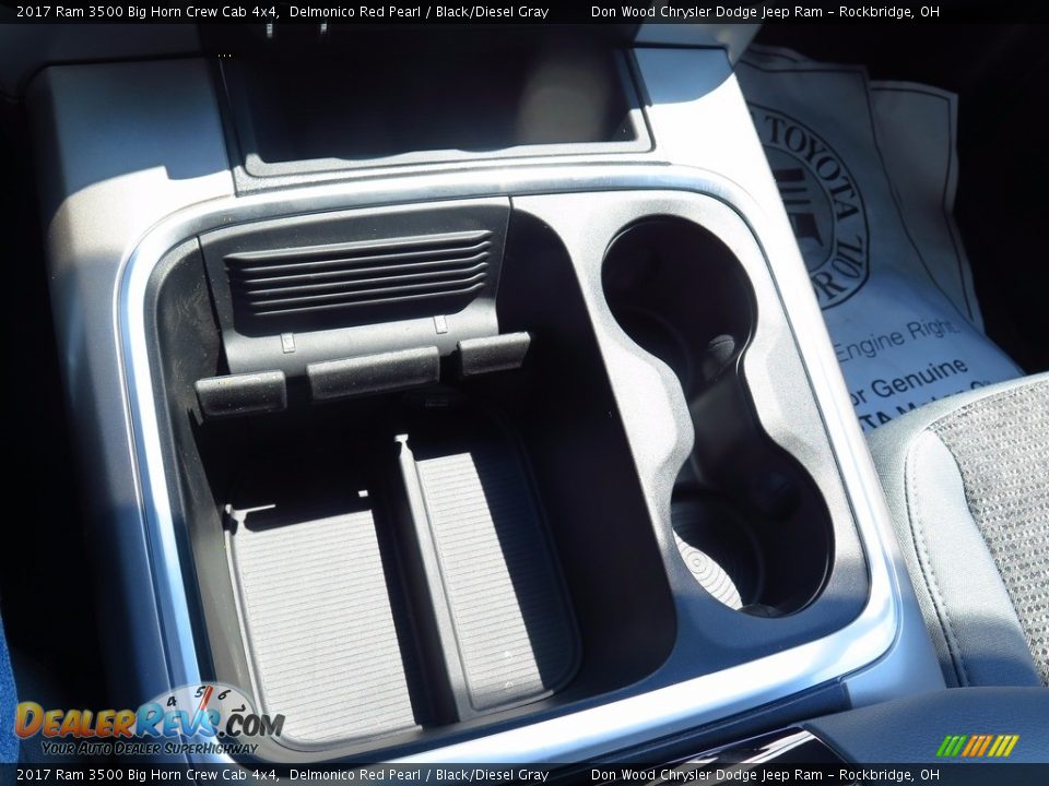2017 Ram 3500 Big Horn Crew Cab 4x4 Delmonico Red Pearl / Black/Diesel Gray Photo #13