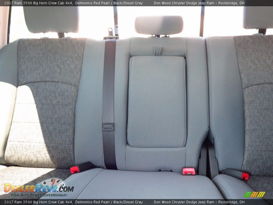 2017 Ram 3500 Big Horn Crew Cab 4x4 Delmonico Red Pearl / Black/Diesel Gray Photo #14
