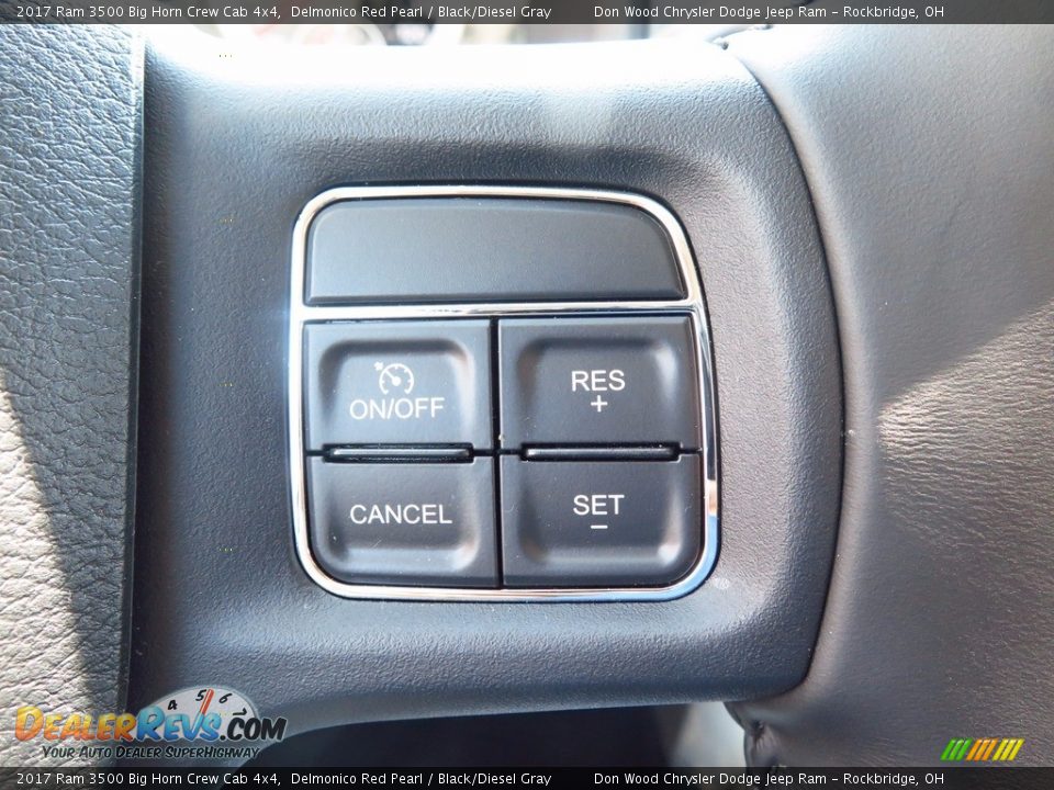 2017 Ram 3500 Big Horn Crew Cab 4x4 Delmonico Red Pearl / Black/Diesel Gray Photo #20