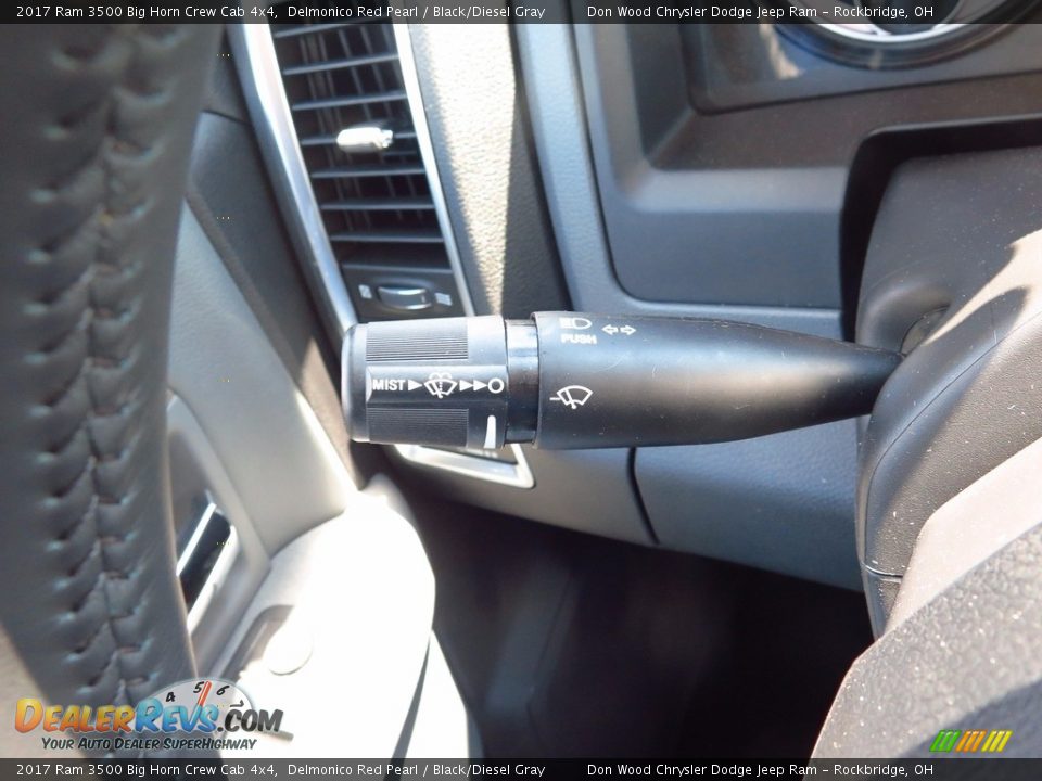 2017 Ram 3500 Big Horn Crew Cab 4x4 Delmonico Red Pearl / Black/Diesel Gray Photo #21