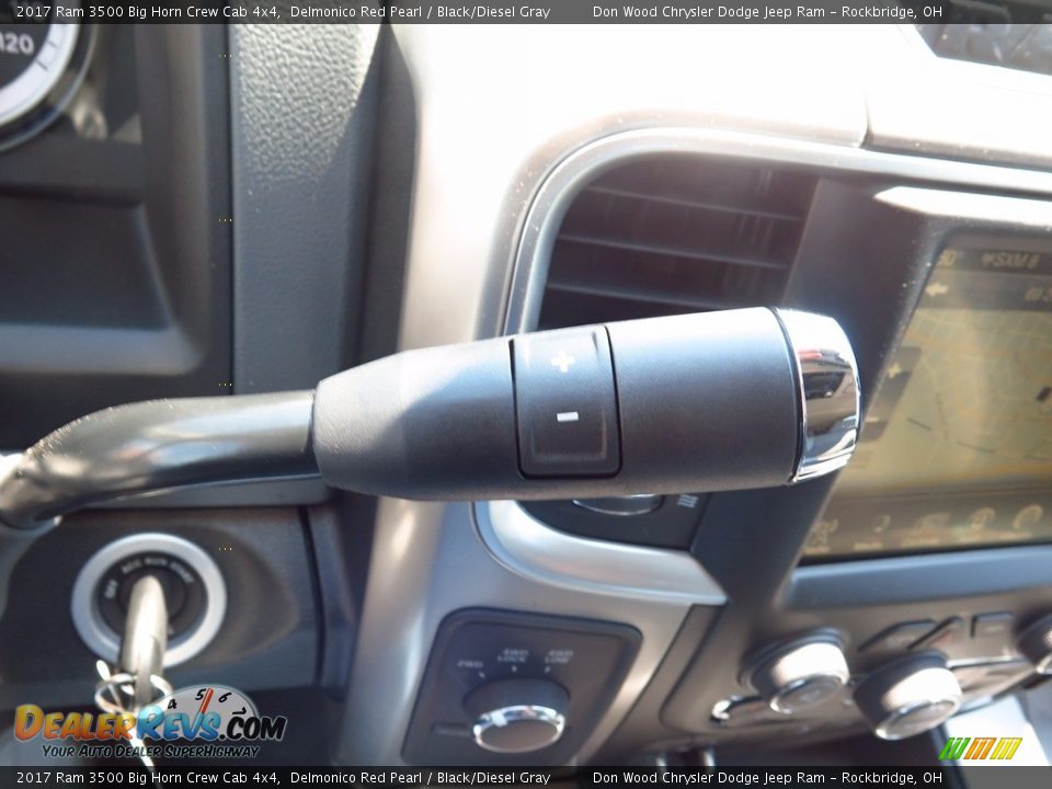 2017 Ram 3500 Big Horn Crew Cab 4x4 Delmonico Red Pearl / Black/Diesel Gray Photo #22
