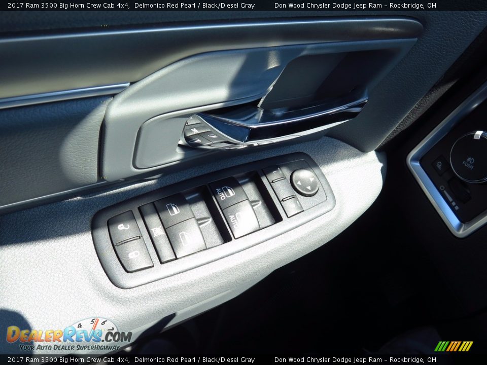 2017 Ram 3500 Big Horn Crew Cab 4x4 Delmonico Red Pearl / Black/Diesel Gray Photo #23