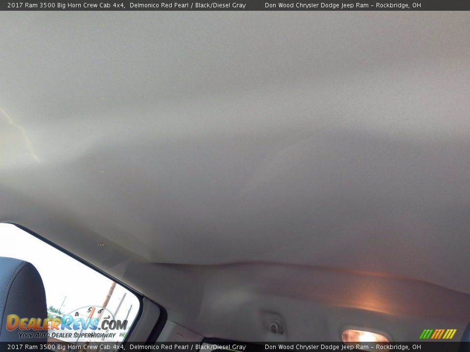 2017 Ram 3500 Big Horn Crew Cab 4x4 Delmonico Red Pearl / Black/Diesel Gray Photo #25