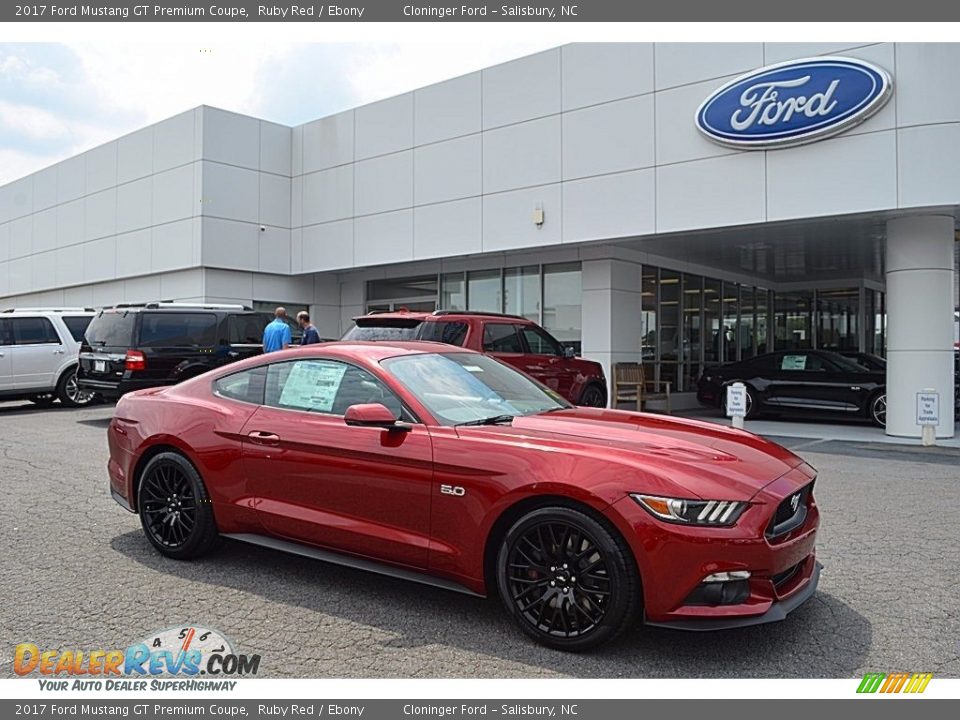 2017 Ford Mustang GT Premium Coupe Ruby Red / Ebony Photo #1