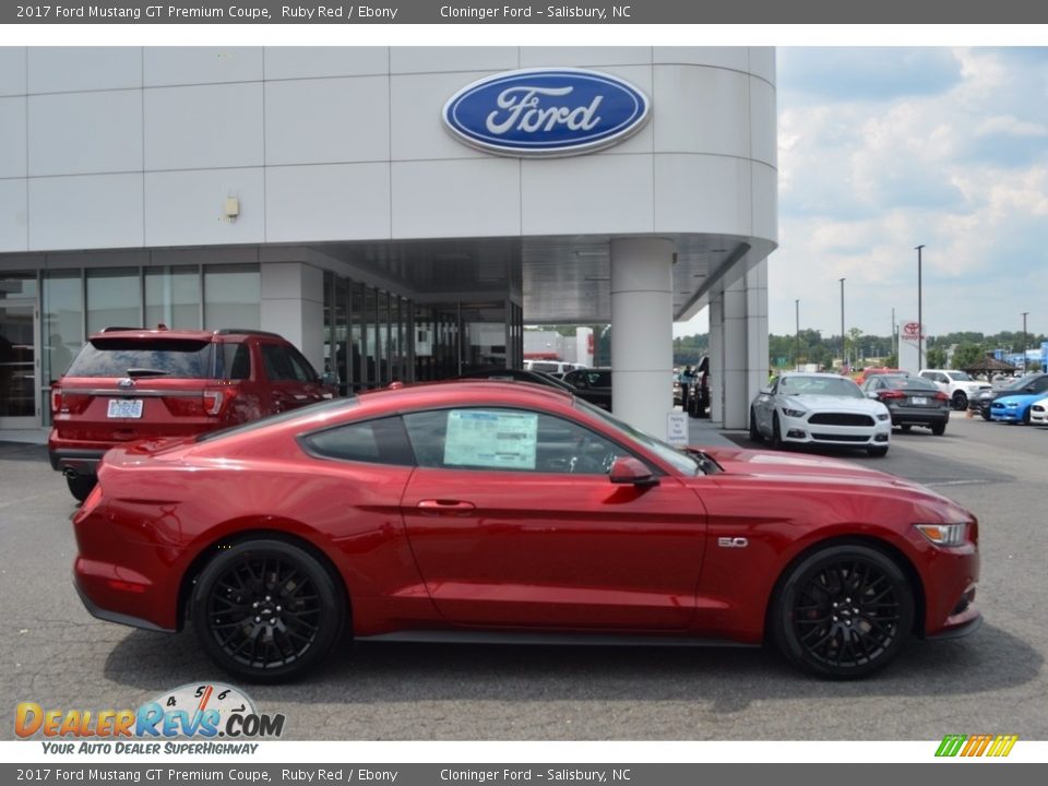 2017 Ford Mustang GT Premium Coupe Ruby Red / Ebony Photo #2