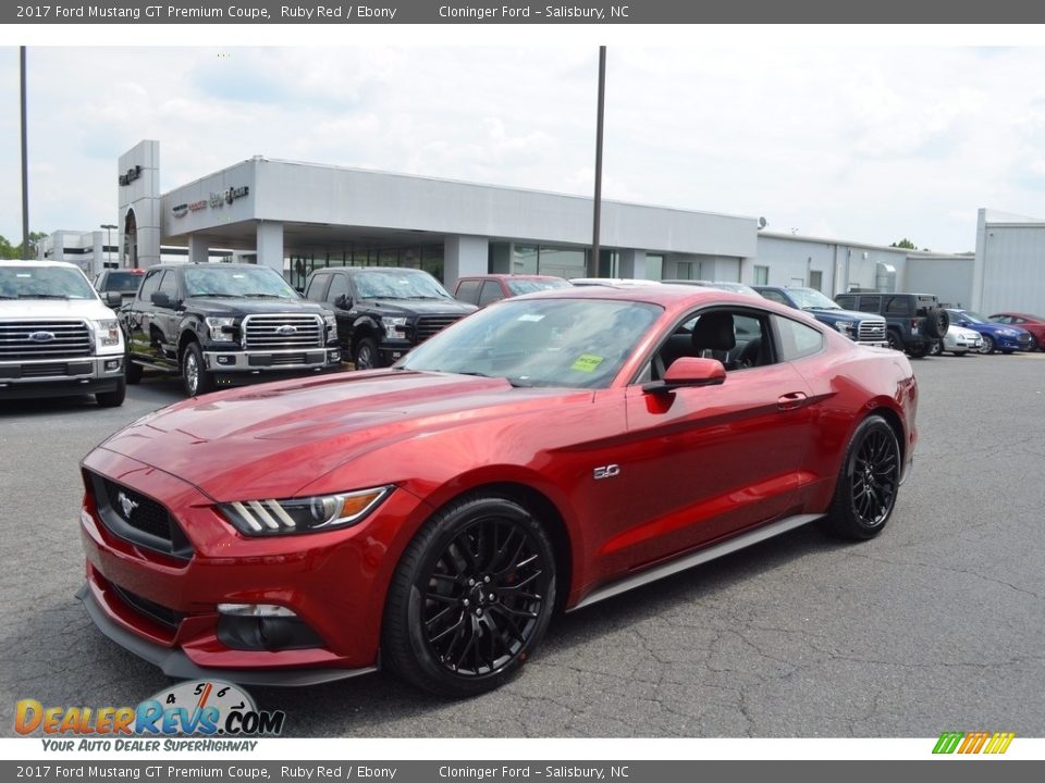 2017 Ford Mustang GT Premium Coupe Ruby Red / Ebony Photo #3