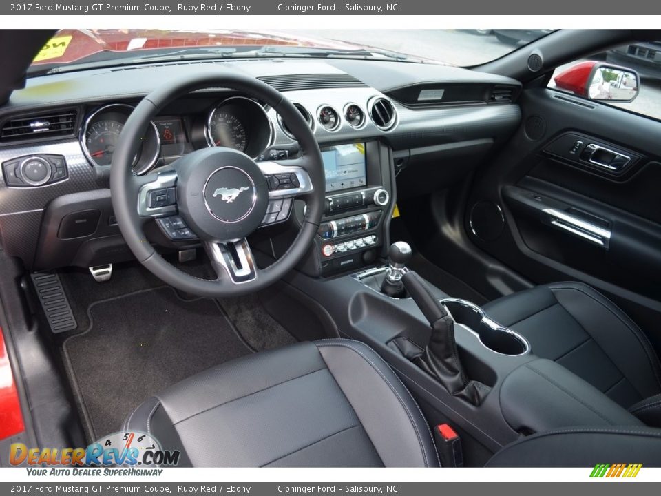 2017 Ford Mustang GT Premium Coupe Ruby Red / Ebony Photo #7