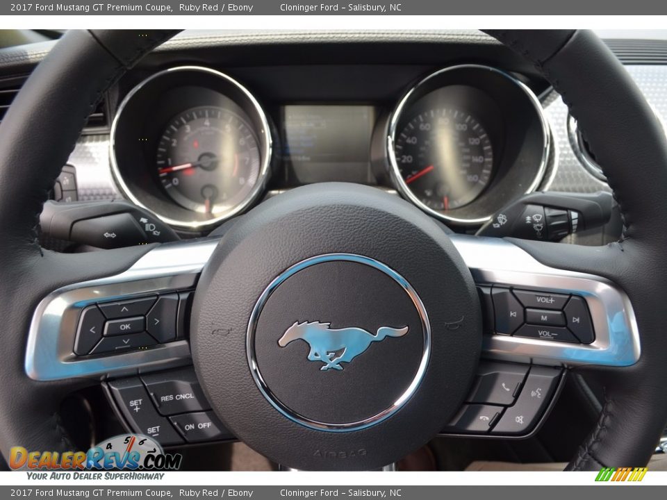 2017 Ford Mustang GT Premium Coupe Ruby Red / Ebony Photo #16