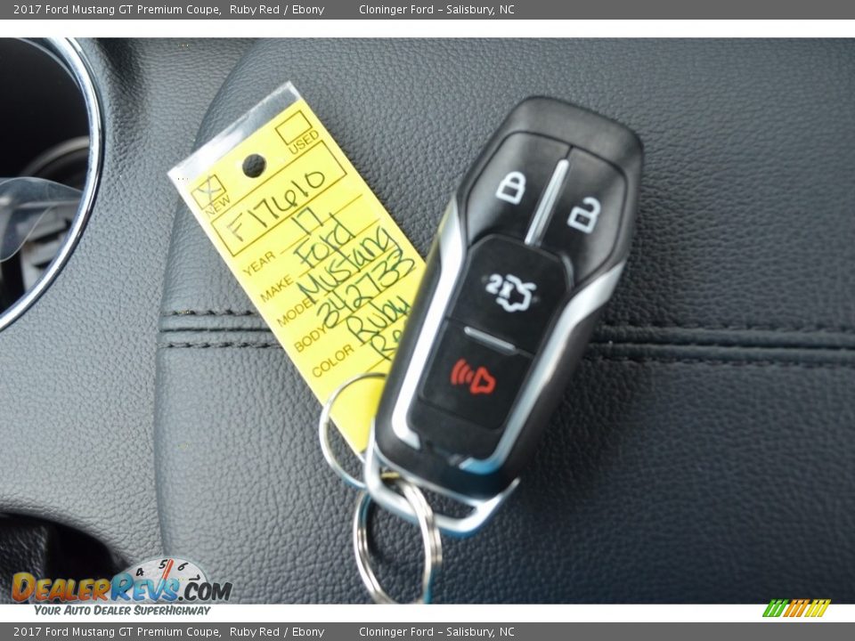 2017 Ford Mustang GT Premium Coupe Ruby Red / Ebony Photo #18