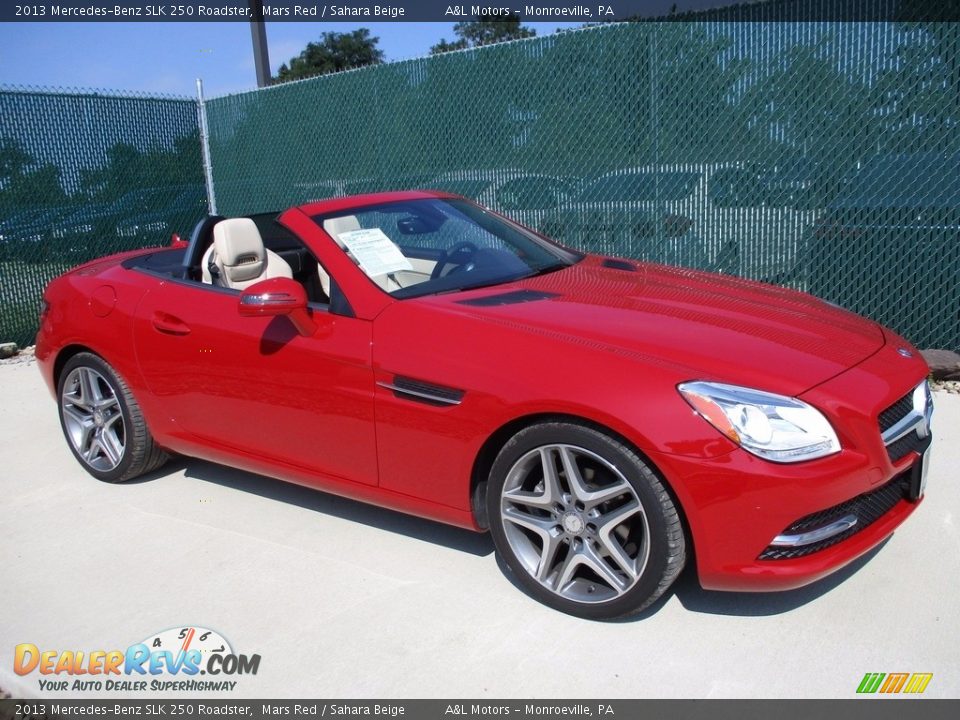 2013 Mercedes-Benz SLK 250 Roadster Mars Red / Sahara Beige Photo #1