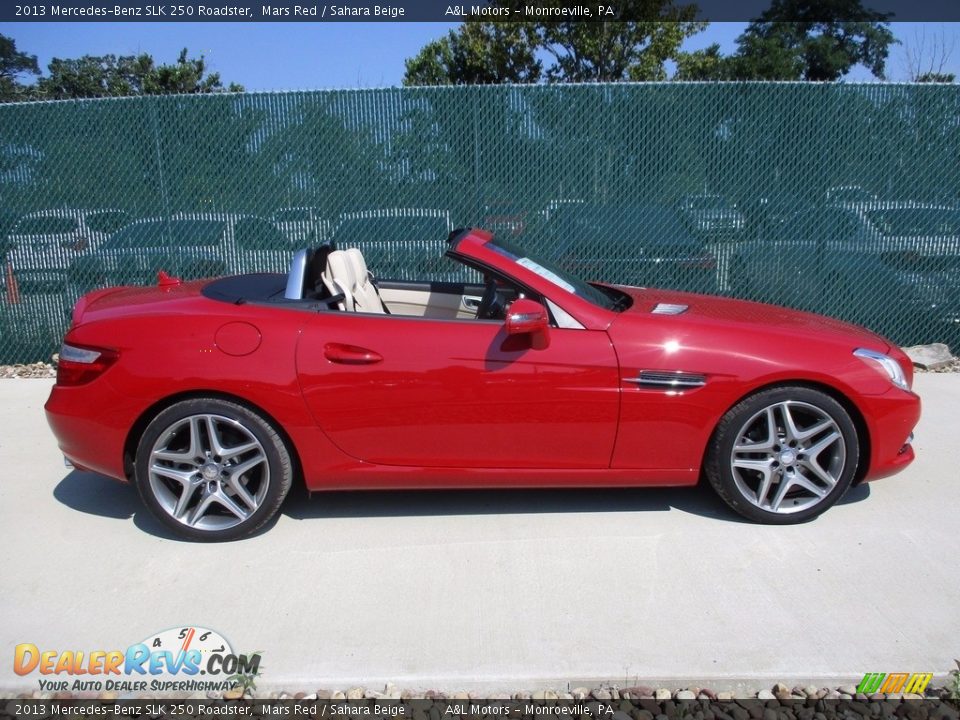 2013 Mercedes-Benz SLK 250 Roadster Mars Red / Sahara Beige Photo #2
