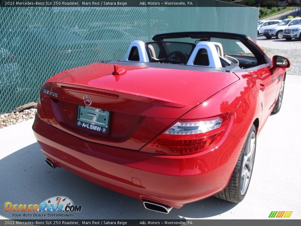 2013 Mercedes-Benz SLK 250 Roadster Mars Red / Sahara Beige Photo #3