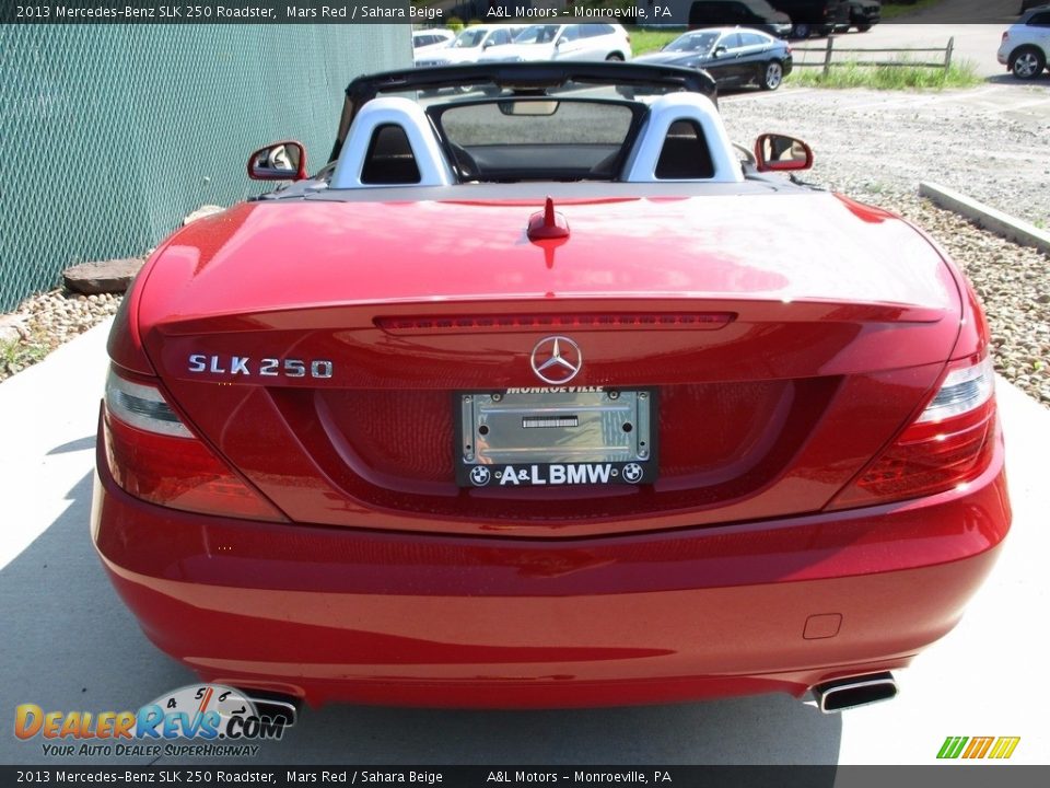 2013 Mercedes-Benz SLK 250 Roadster Mars Red / Sahara Beige Photo #4
