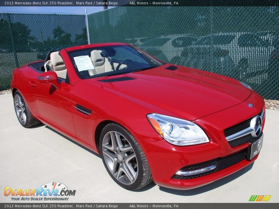 2013 Mercedes-Benz SLK 250 Roadster Mars Red / Sahara Beige Photo #6