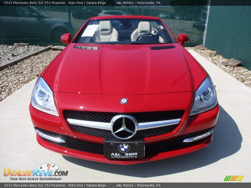 2013 Mercedes-Benz SLK 250 Roadster Mars Red / Sahara Beige Photo #7