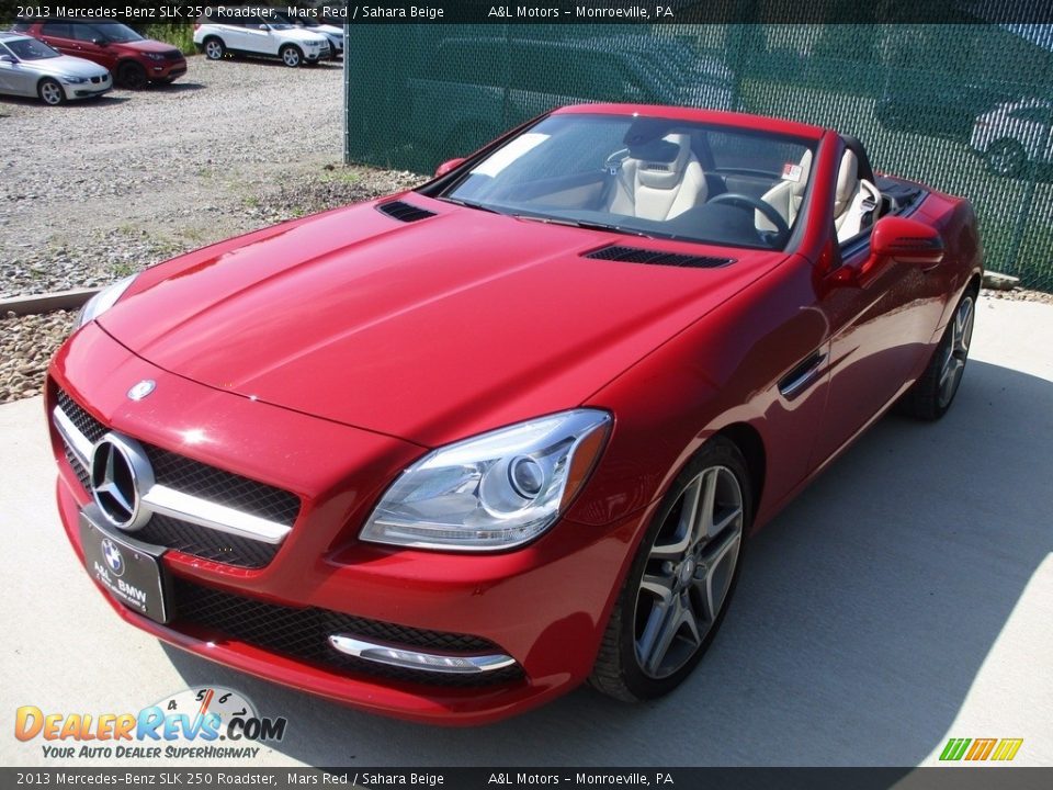 2013 Mercedes-Benz SLK 250 Roadster Mars Red / Sahara Beige Photo #8