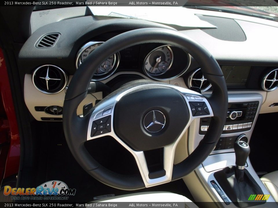 2013 Mercedes-Benz SLK 250 Roadster Mars Red / Sahara Beige Photo #12