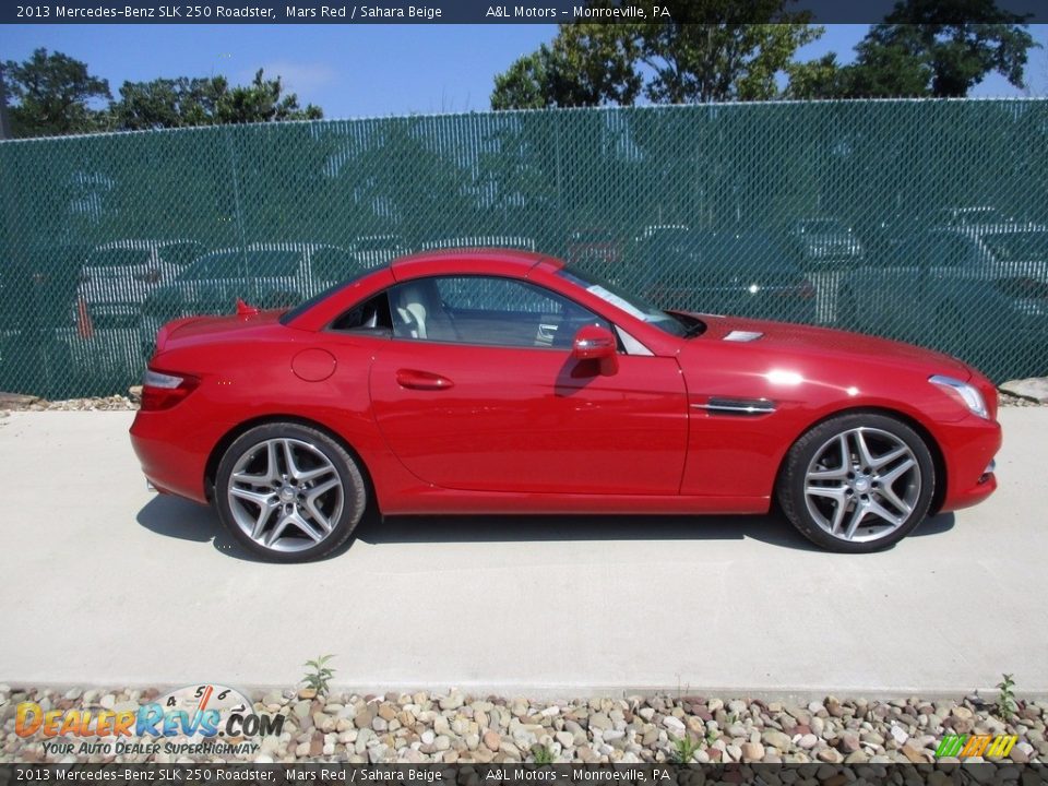 2013 Mercedes-Benz SLK 250 Roadster Mars Red / Sahara Beige Photo #17