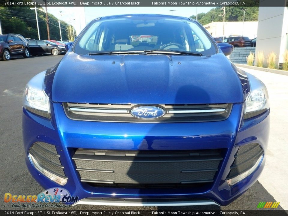 2014 Ford Escape SE 1.6L EcoBoost 4WD Deep Impact Blue / Charcoal Black Photo #8