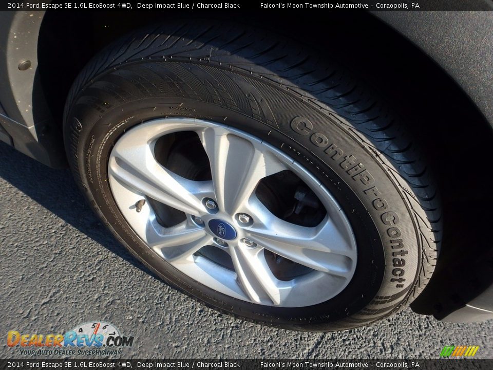 2014 Ford Escape SE 1.6L EcoBoost 4WD Deep Impact Blue / Charcoal Black Photo #10