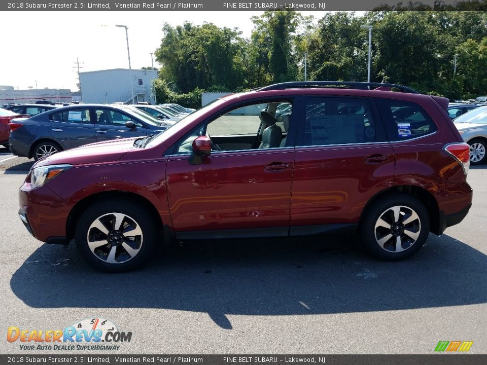 2018 Subaru Forester 2.5i Limited Venetian Red Pearl / Platinum Photo #3