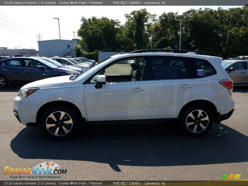 2018 Subaru Forester 2.5i Limited Crystal White Pearl / Platinum Photo #3