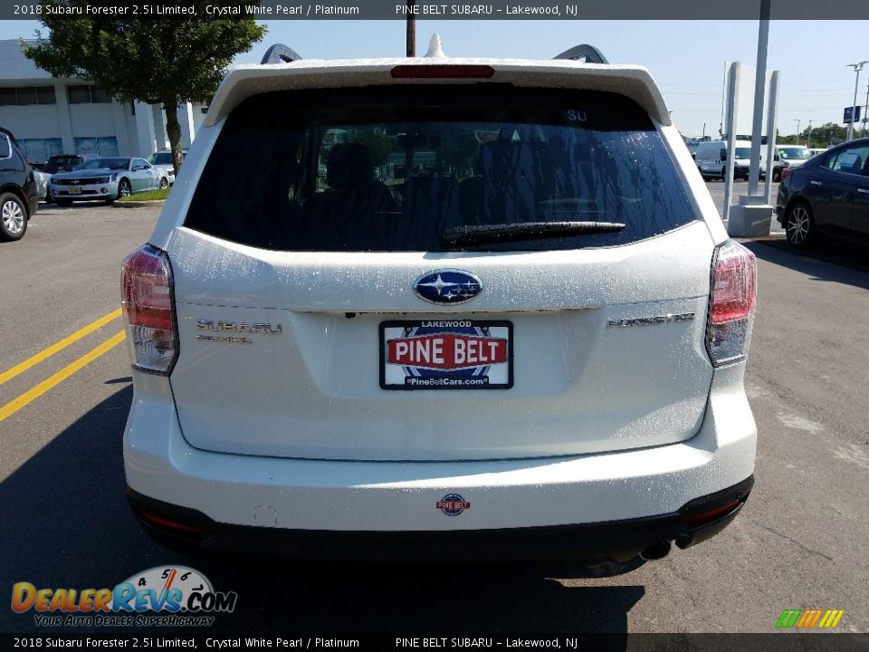 2018 Subaru Forester 2.5i Limited Crystal White Pearl / Platinum Photo #5