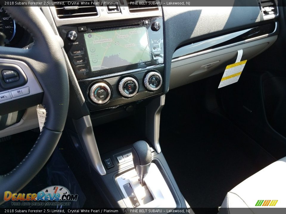 2018 Subaru Forester 2.5i Limited Crystal White Pearl / Platinum Photo #10