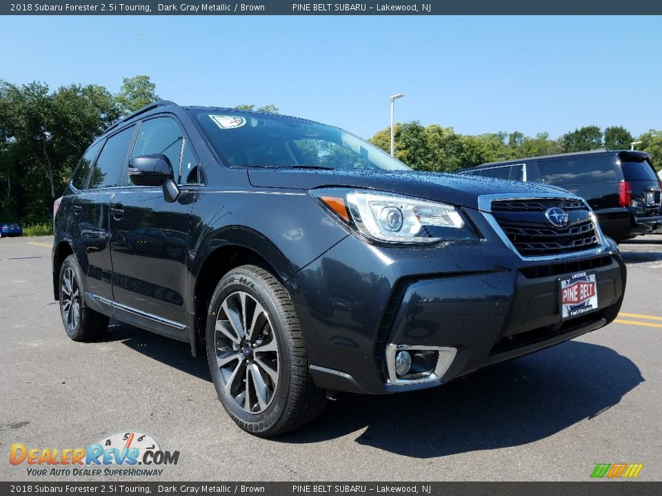 2018 Subaru Forester 2.5i Touring Dark Gray Metallic / Brown Photo #1