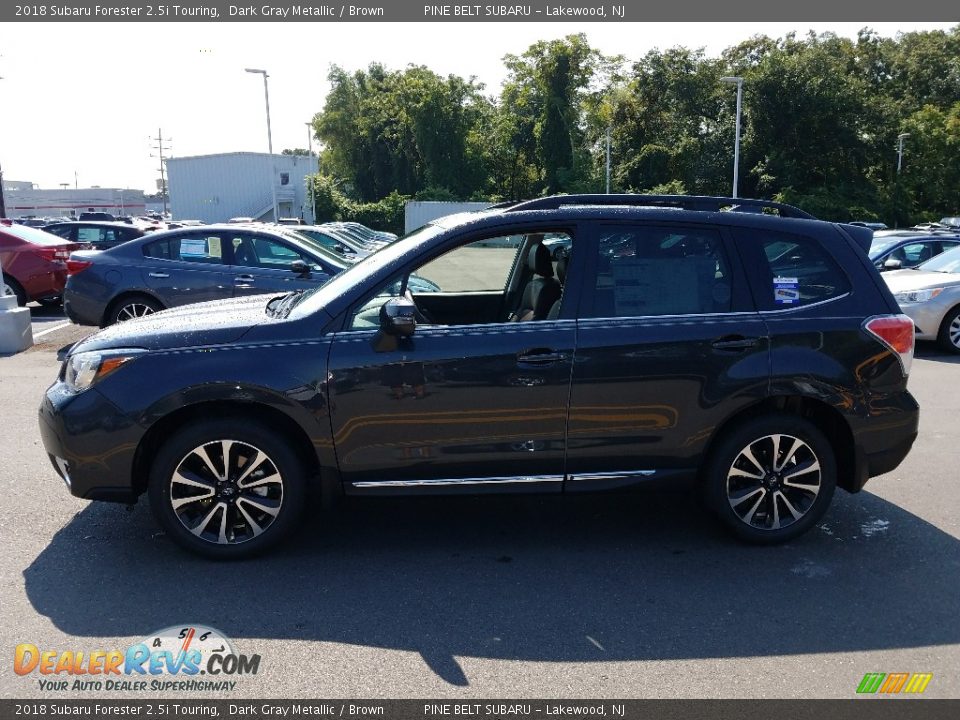 2018 Subaru Forester 2.5i Touring Dark Gray Metallic / Brown Photo #3