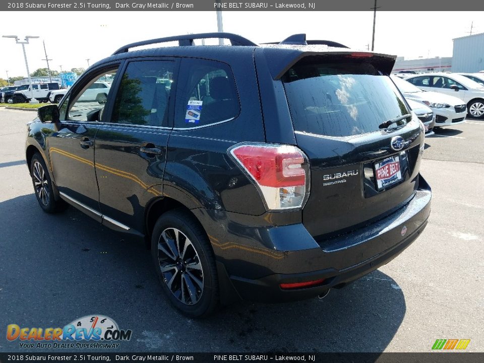 2018 Subaru Forester 2.5i Touring Dark Gray Metallic / Brown Photo #4