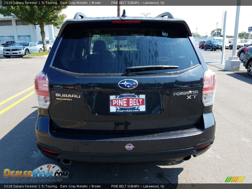 2018 Subaru Forester 2.5i Touring Dark Gray Metallic / Brown Photo #5