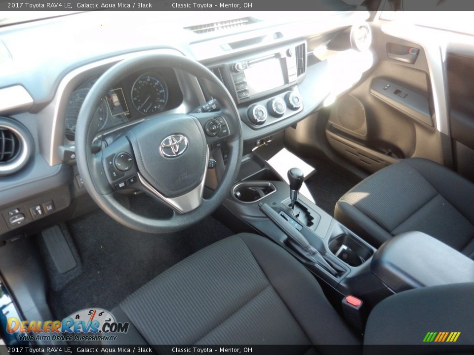 2017 Toyota RAV4 LE Galactic Aqua Mica / Black Photo #4