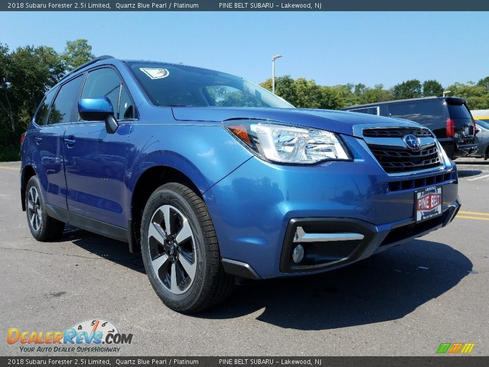 2018 Subaru Forester 2.5i Limited Quartz Blue Pearl / Platinum Photo #1