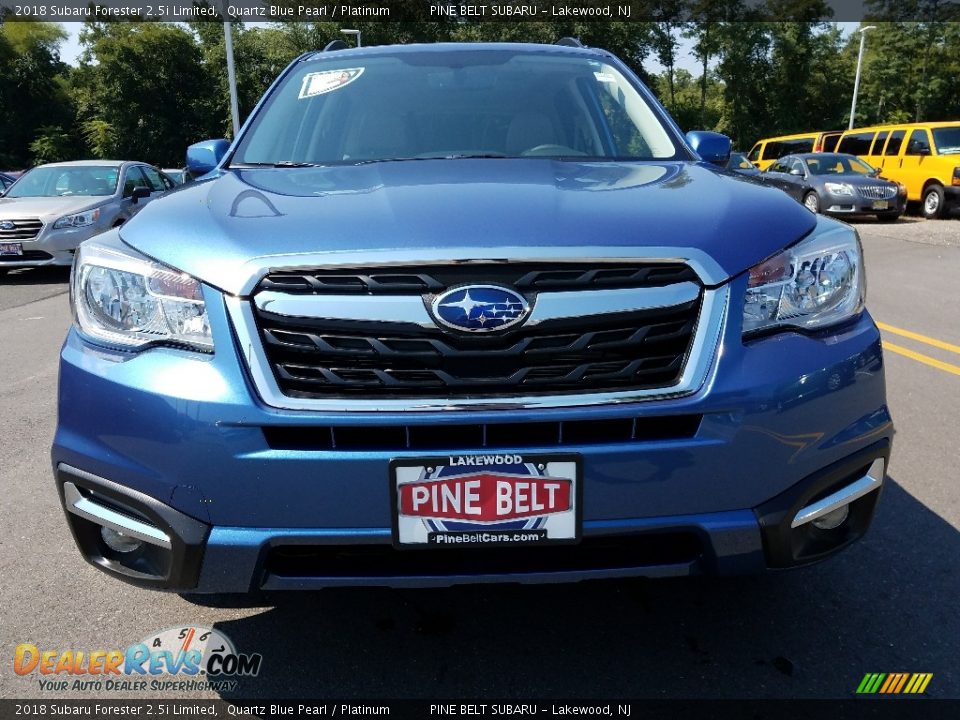 2018 Subaru Forester 2.5i Limited Quartz Blue Pearl / Platinum Photo #2