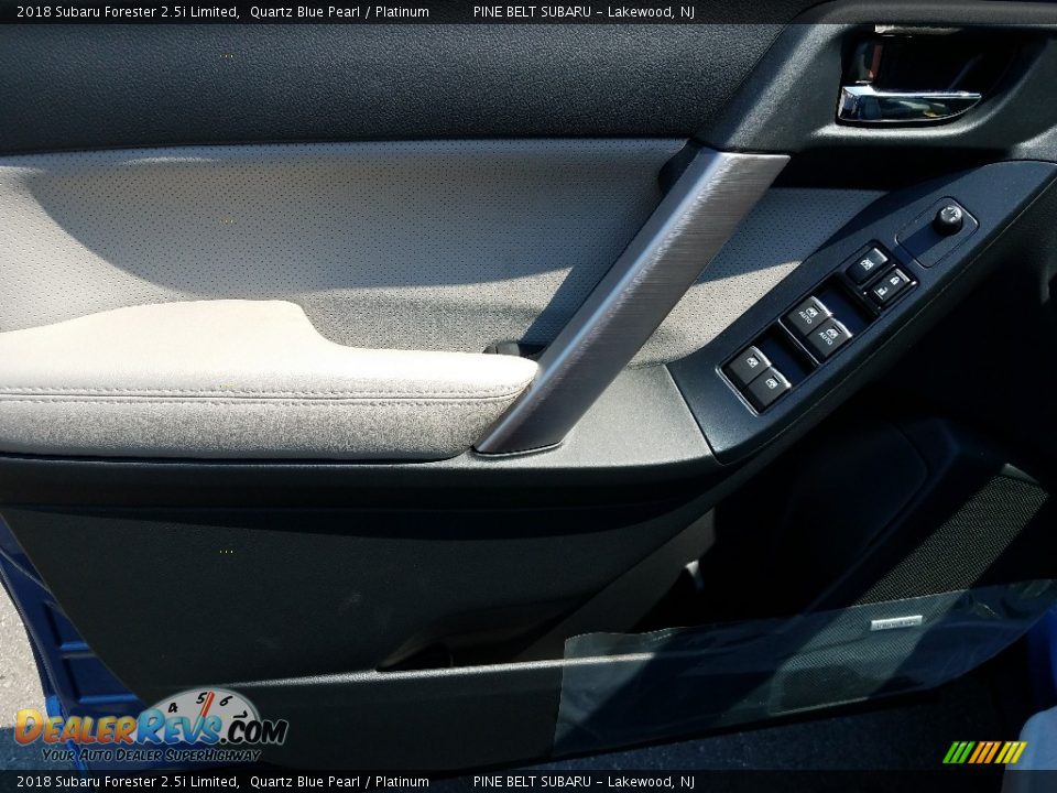 2018 Subaru Forester 2.5i Limited Quartz Blue Pearl / Platinum Photo #8