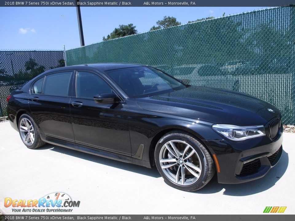 2018 BMW 7 Series 750i xDrive Sedan Black Sapphire Metallic / Black Photo #1