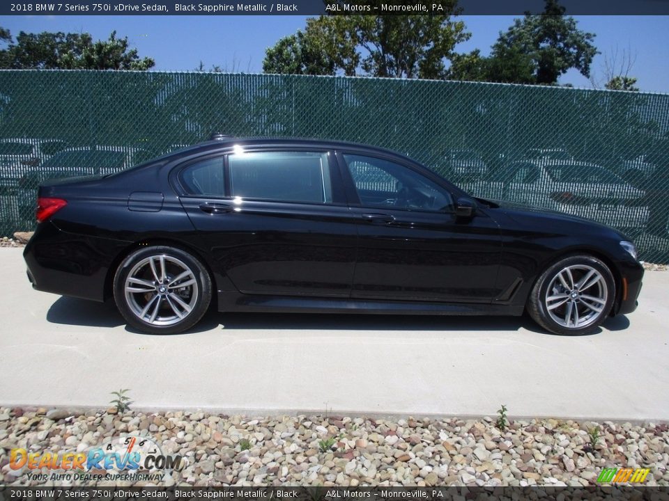 2018 BMW 7 Series 750i xDrive Sedan Black Sapphire Metallic / Black Photo #2