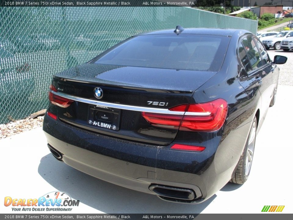 2018 BMW 7 Series 750i xDrive Sedan Black Sapphire Metallic / Black Photo #3