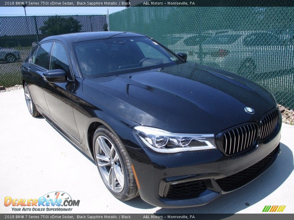 2018 BMW 7 Series 750i xDrive Sedan Black Sapphire Metallic / Black Photo #6