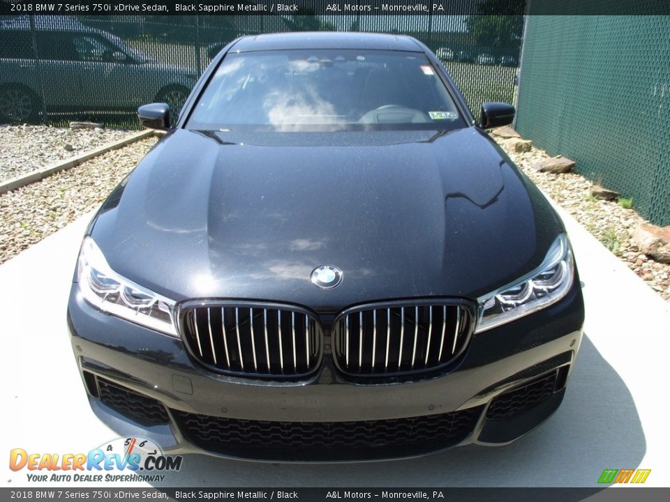2018 BMW 7 Series 750i xDrive Sedan Black Sapphire Metallic / Black Photo #7