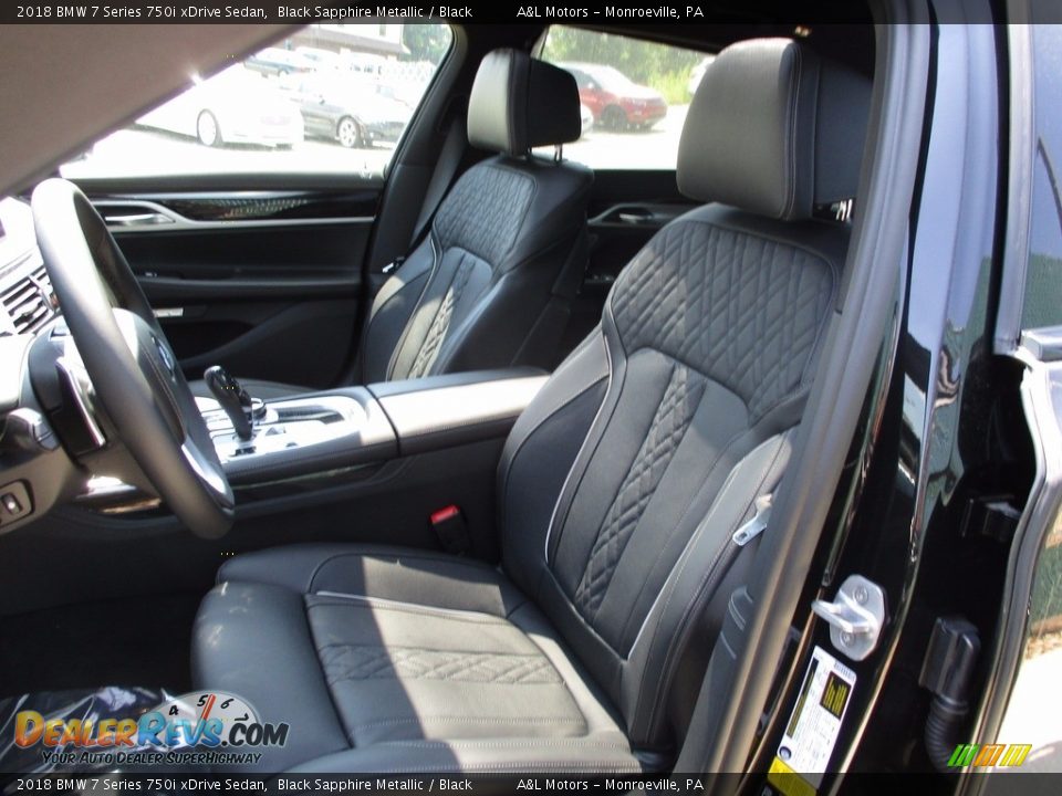 2018 BMW 7 Series 750i xDrive Sedan Black Sapphire Metallic / Black Photo #11