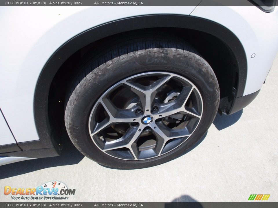 2017 BMW X1 xDrive28i Alpine White / Black Photo #5