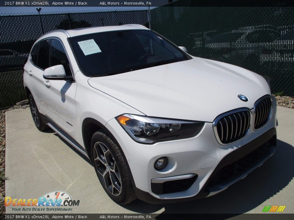 2017 BMW X1 xDrive28i Alpine White / Black Photo #6