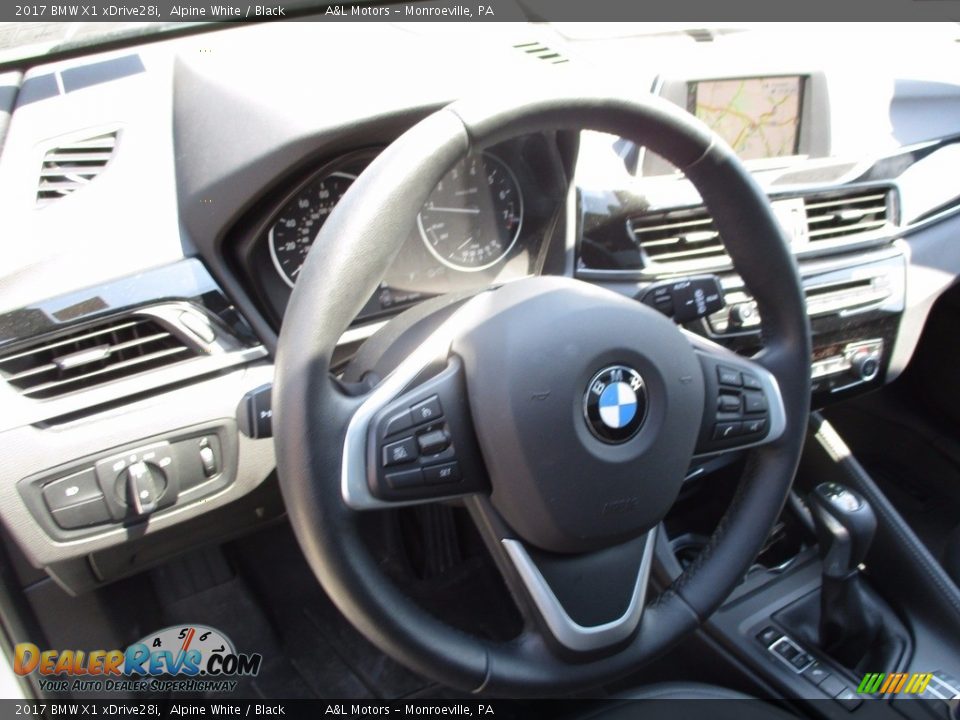 2017 BMW X1 xDrive28i Alpine White / Black Photo #14