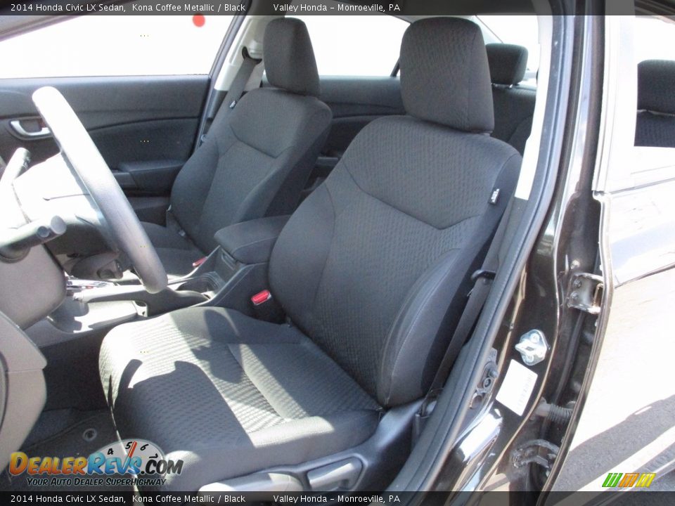 2014 Honda Civic LX Sedan Kona Coffee Metallic / Black Photo #11