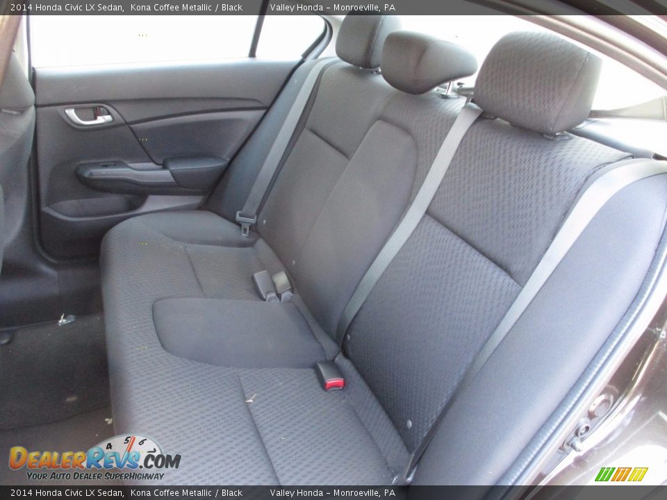 2014 Honda Civic LX Sedan Kona Coffee Metallic / Black Photo #12