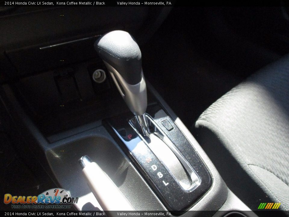 2014 Honda Civic LX Sedan Kona Coffee Metallic / Black Photo #14