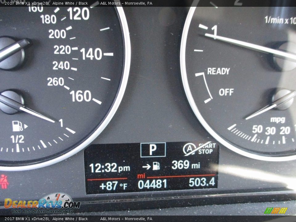 2017 BMW X1 xDrive28i Alpine White / Black Photo #20